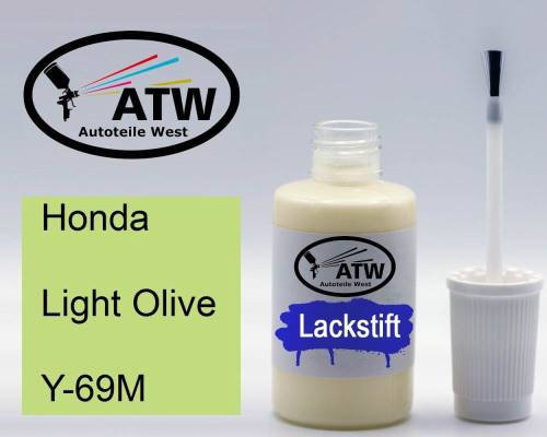 Honda, Light Olive, Y-69M: 20ml Lackstift, von ATW Autoteile West.